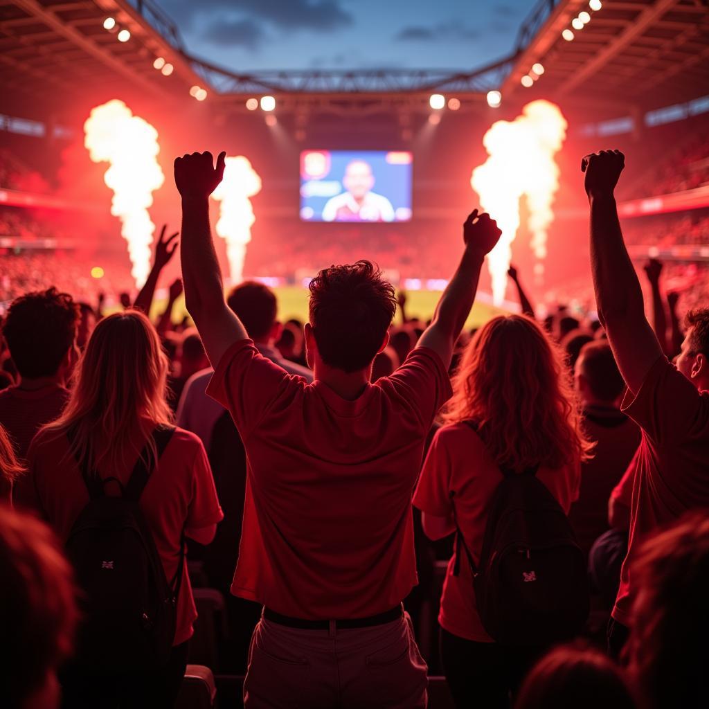 Leverkusen Fans im Stadion