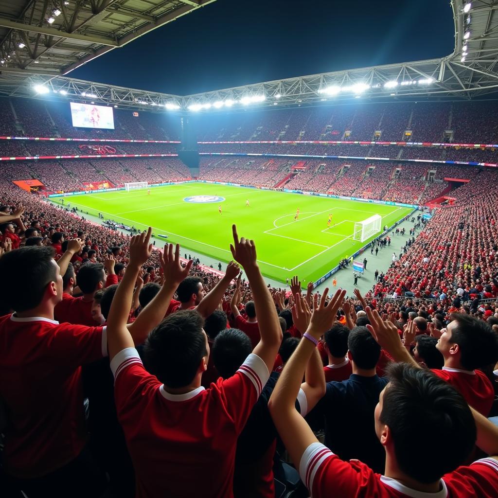 Fans von Saarbrücken und Leverkusen sorgen für eine mitreißende Atmosphäre