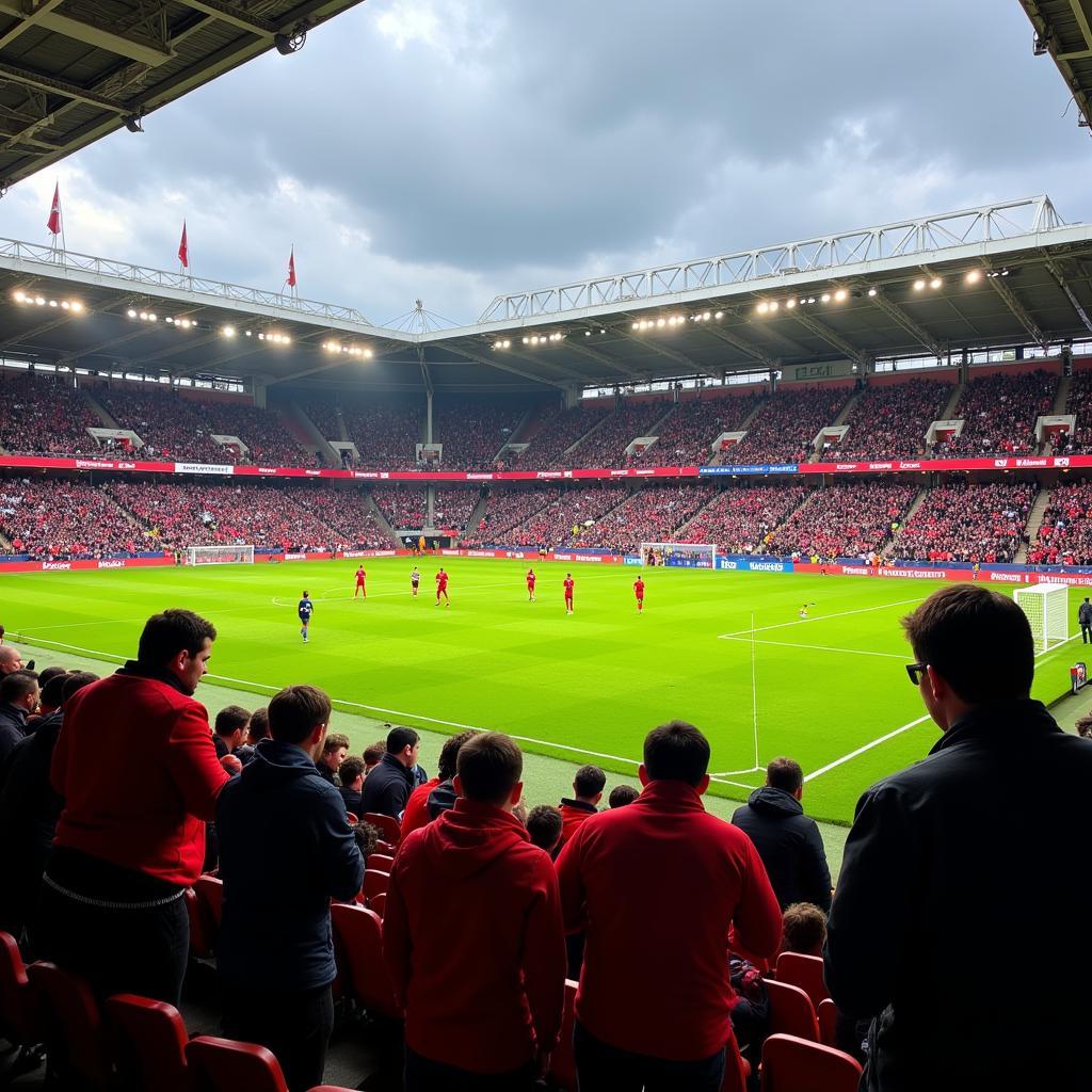 Fans beim Training Bayer 04 Leverkusen