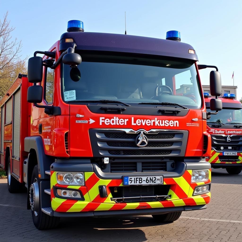 Einsatzfahrzeug der Feuerwehr Leverkusen