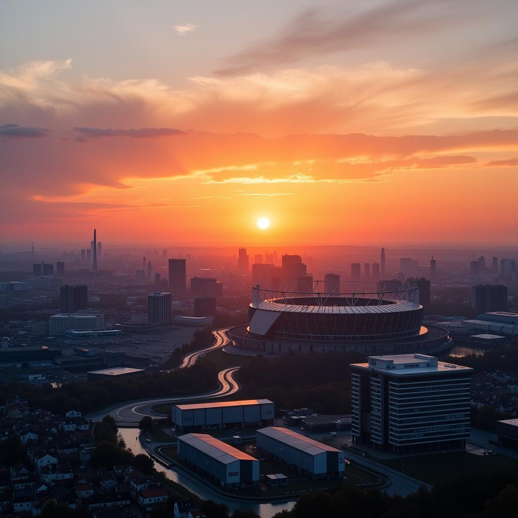 Arbeit ab 7 Uhr in Leverkusen: Ein Blick auf die Stadt am Morgen