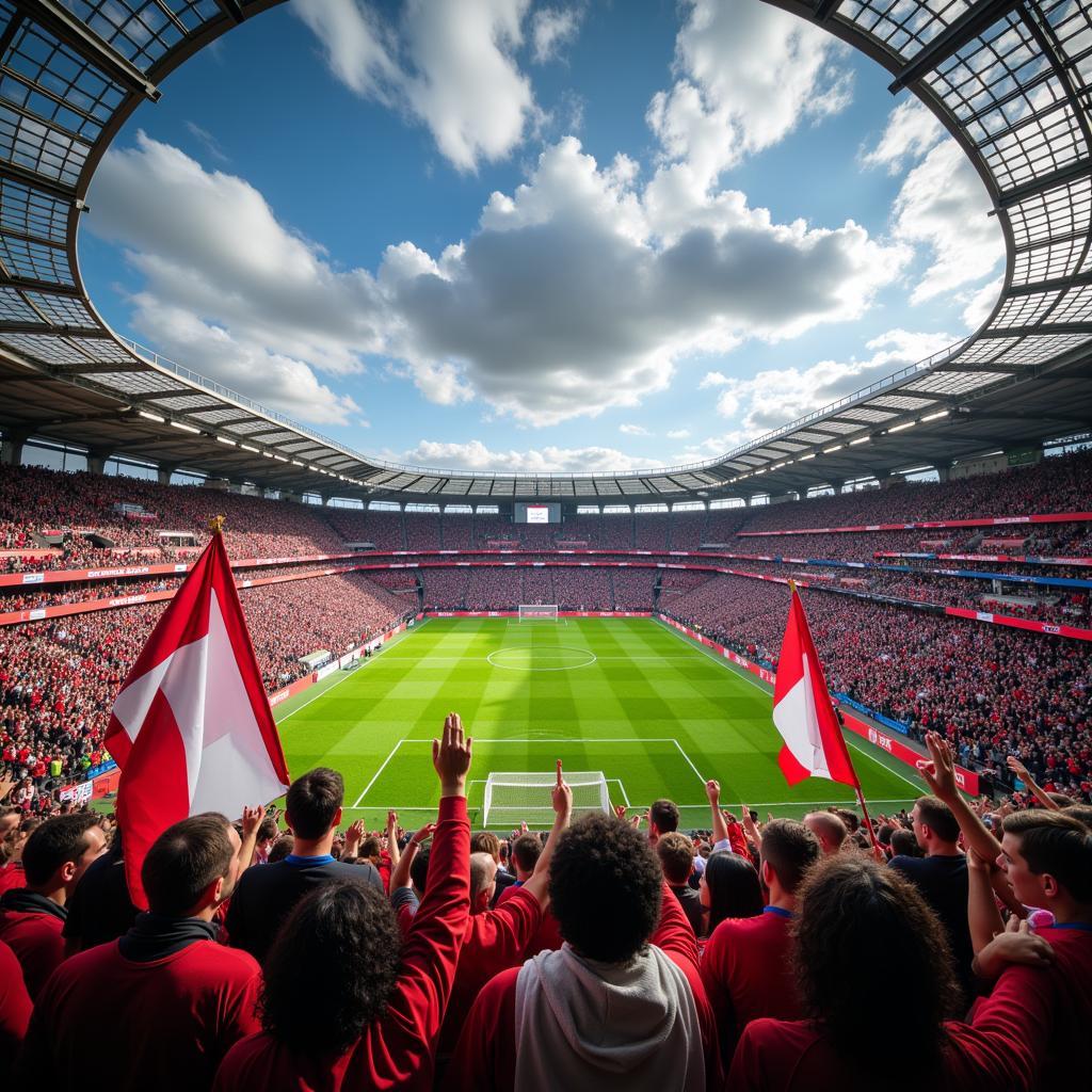 Fußball am Scherfenbrand in Leverkusen