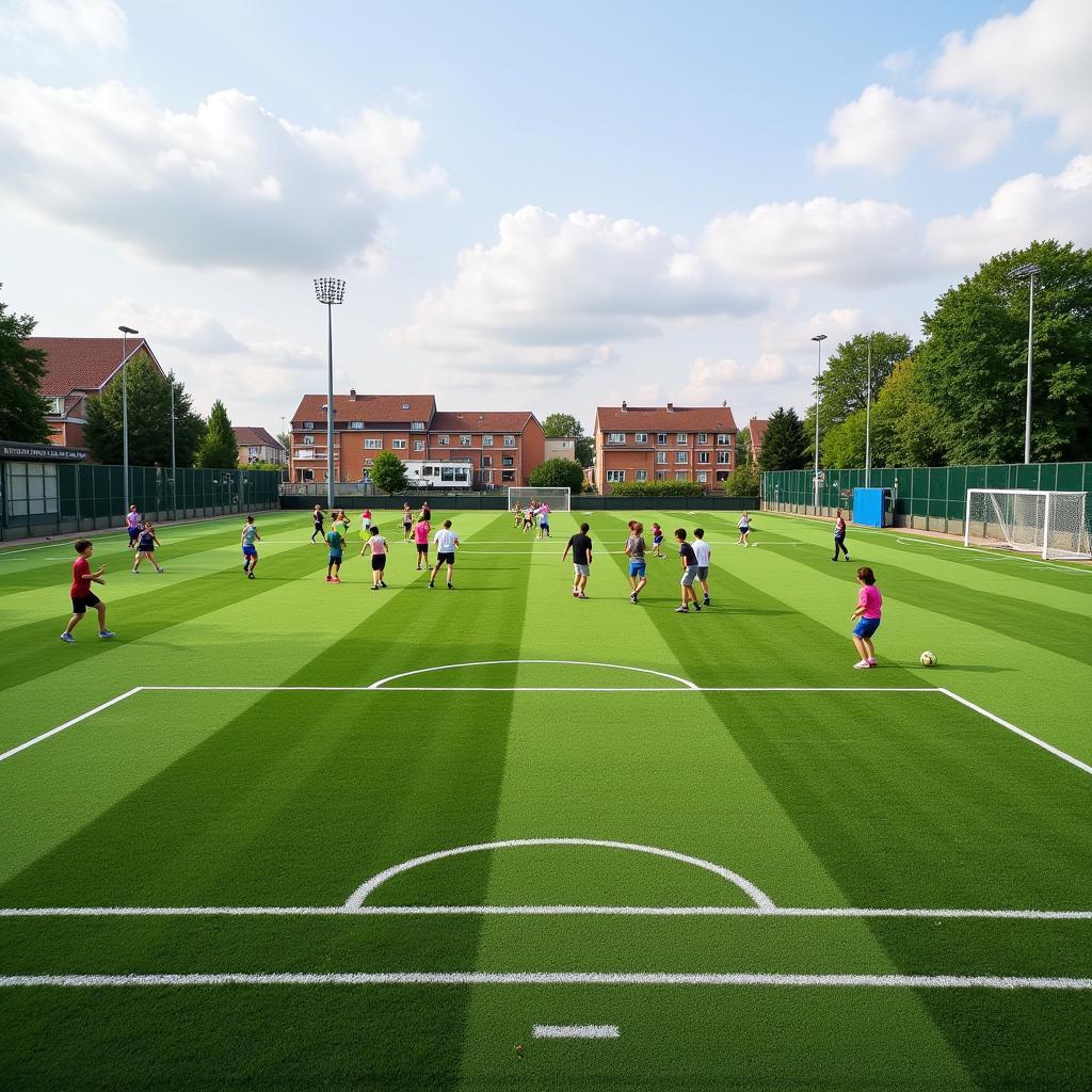 Fußballplatz an der Atzlenbachert Str. in Leverkusen