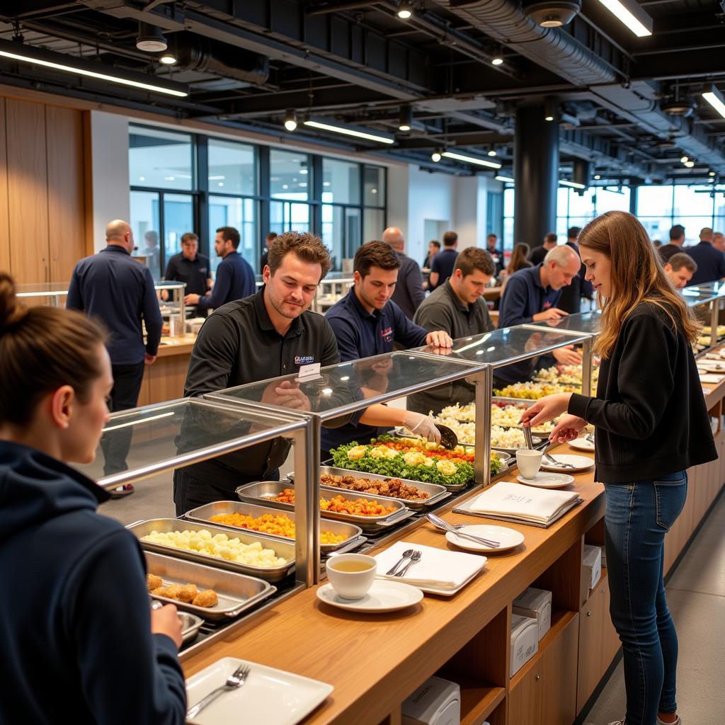 Gastronomie und Service in der BayArena