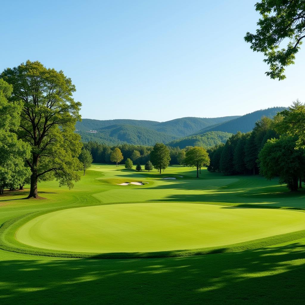 Golfplatzlandschaft in der Nähe von Leverkusen