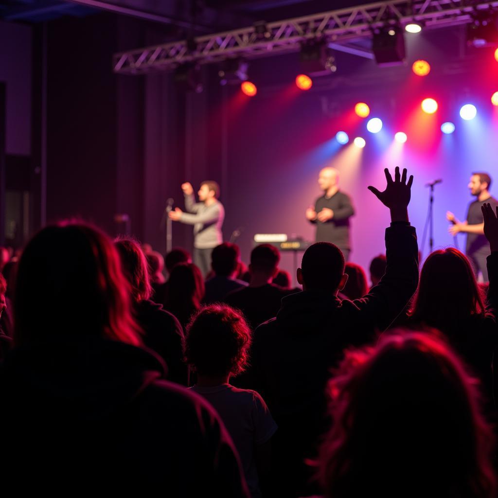 Atmosphäre beim Gospelkonzert in Leverkusen am 19.01.2019