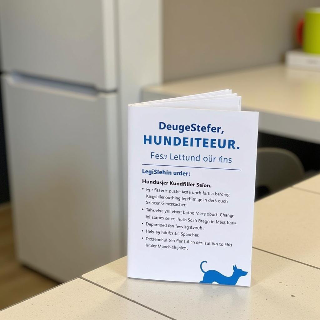 Hundesteuer Information Leverkusen:  Eine Broschüre mit Informationen zur Hundesteuer liegt im Bürgerbüro aus.