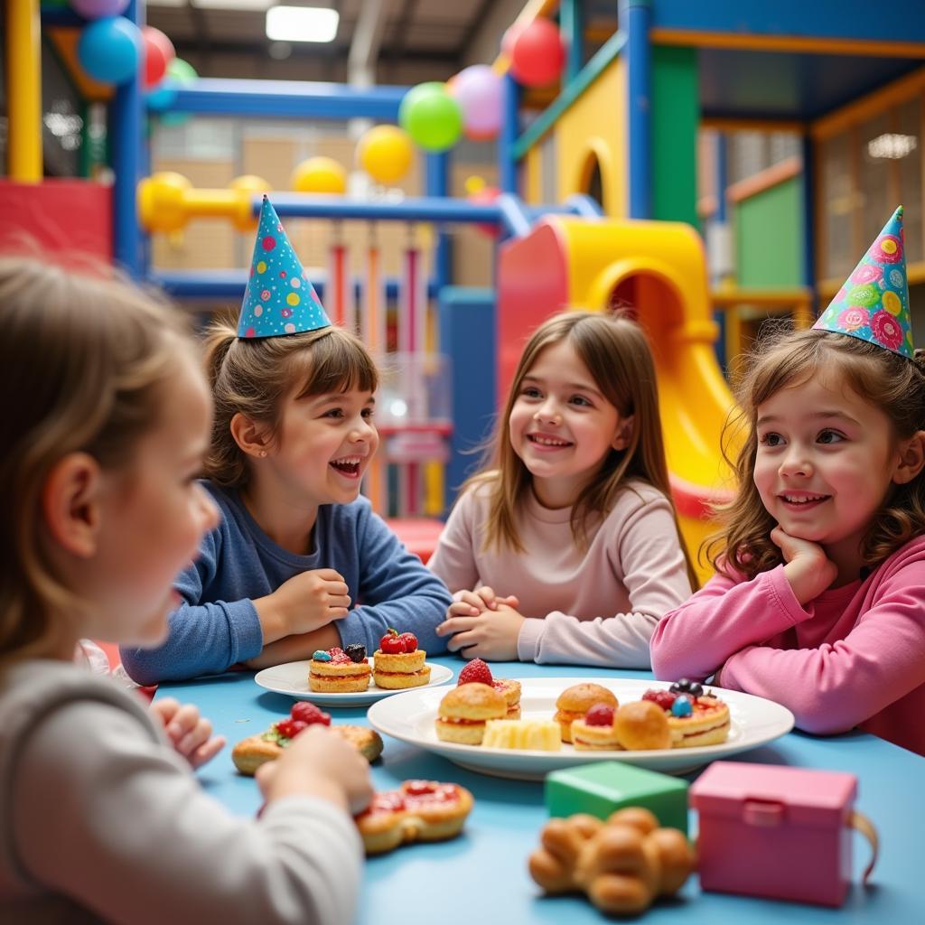 Kinder feiern Geburtstag im Indoorspielplatz Leverkusen