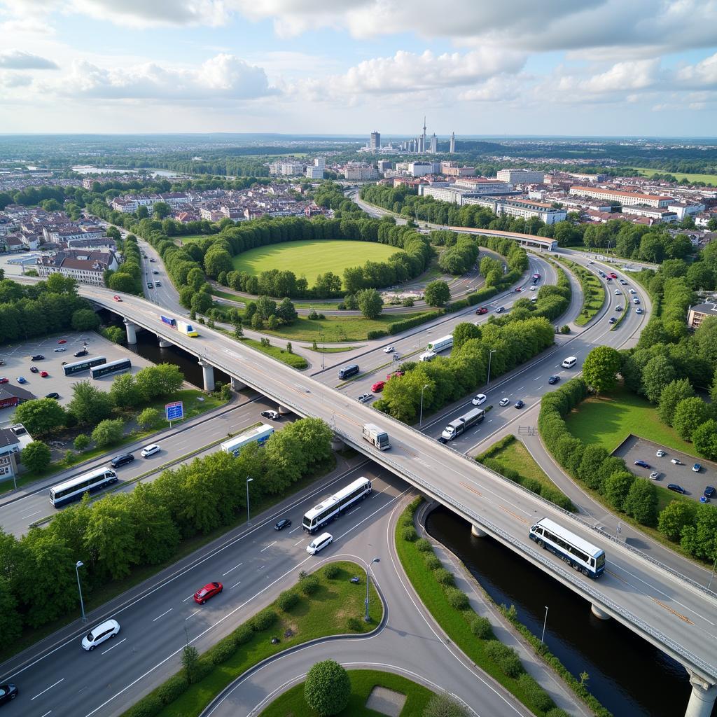 Infrastruktur und Verkehrsanbindung Leverkusen Küppersteg