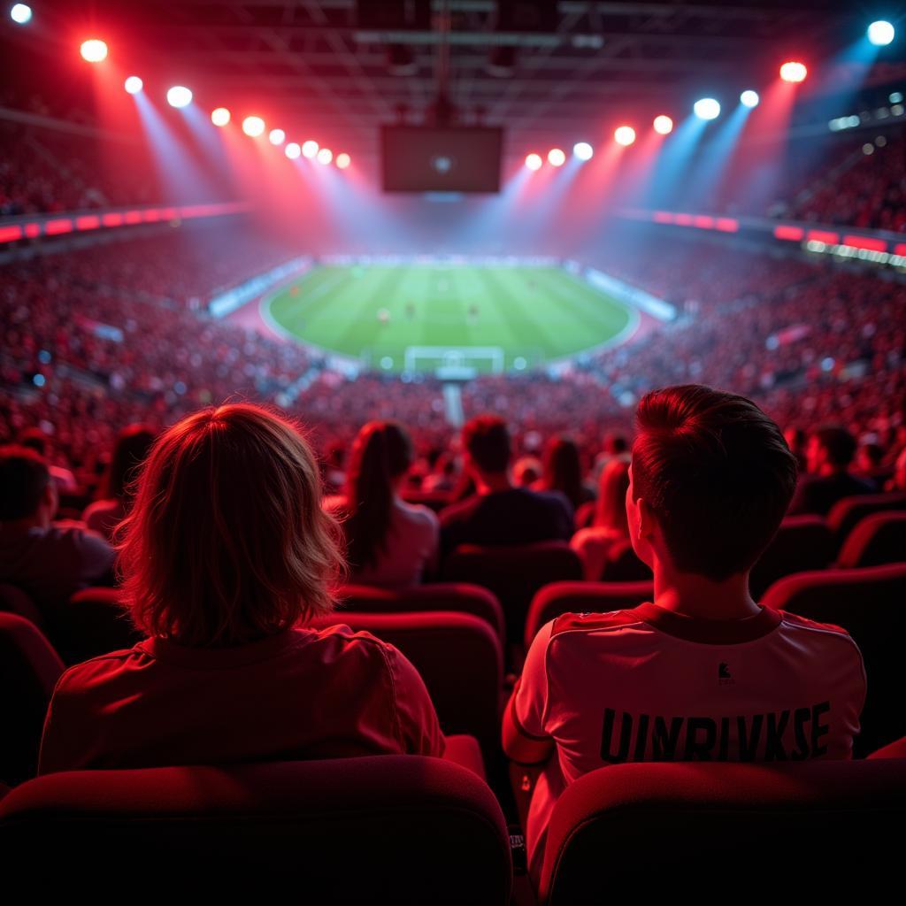 Fußball-Atmosphäre Kinopolis Leverkusen