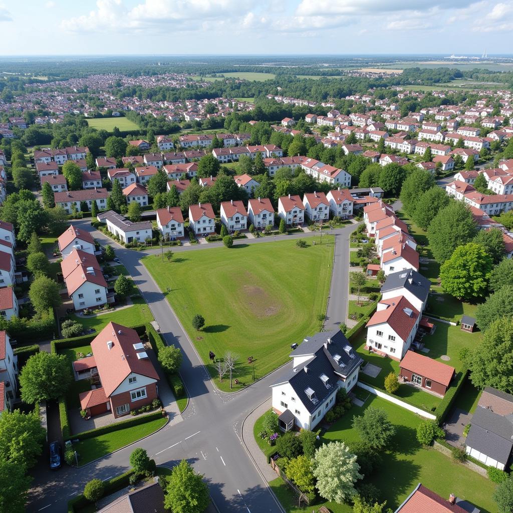 Wohngebiet in Köln Leverkusen Schlebusch