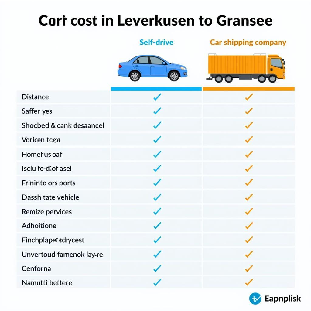 Kostenvergleich Autotransport Leverkusen Gransee