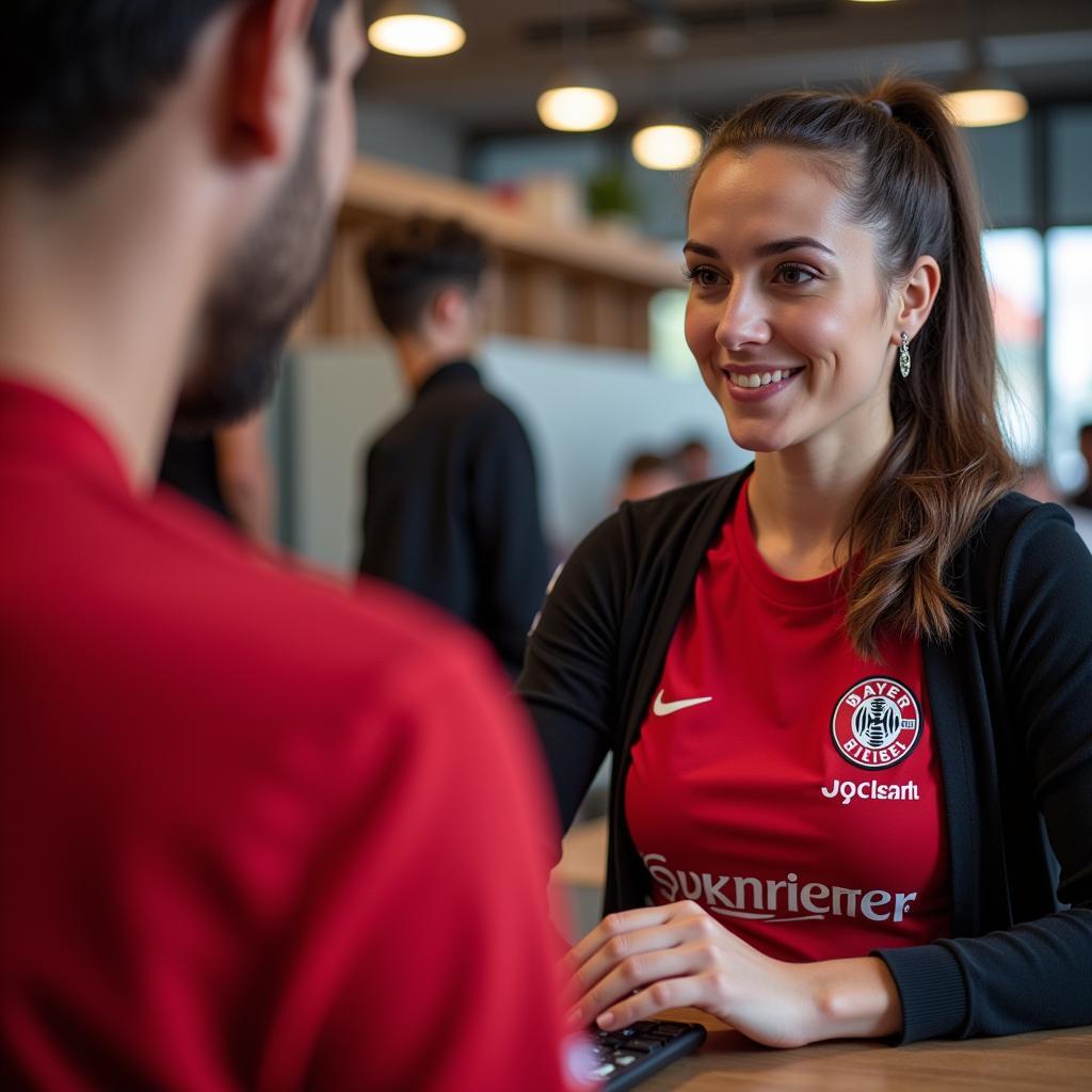 Kundenservice von Bayer 04 Leverkusen:  Freundlich und hilfsbereit.