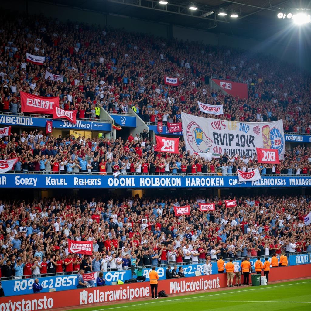 Die leidenschaftlichen Fans von Lazio Rom und Bayer Leverkusen