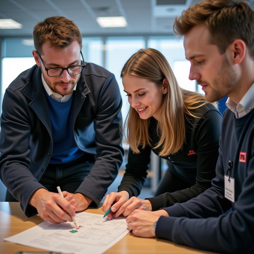 Teamwork bei der Leverkusen Ausbildung