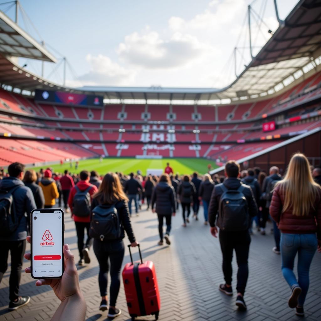 Fußball und Airbnb in Leverkusen