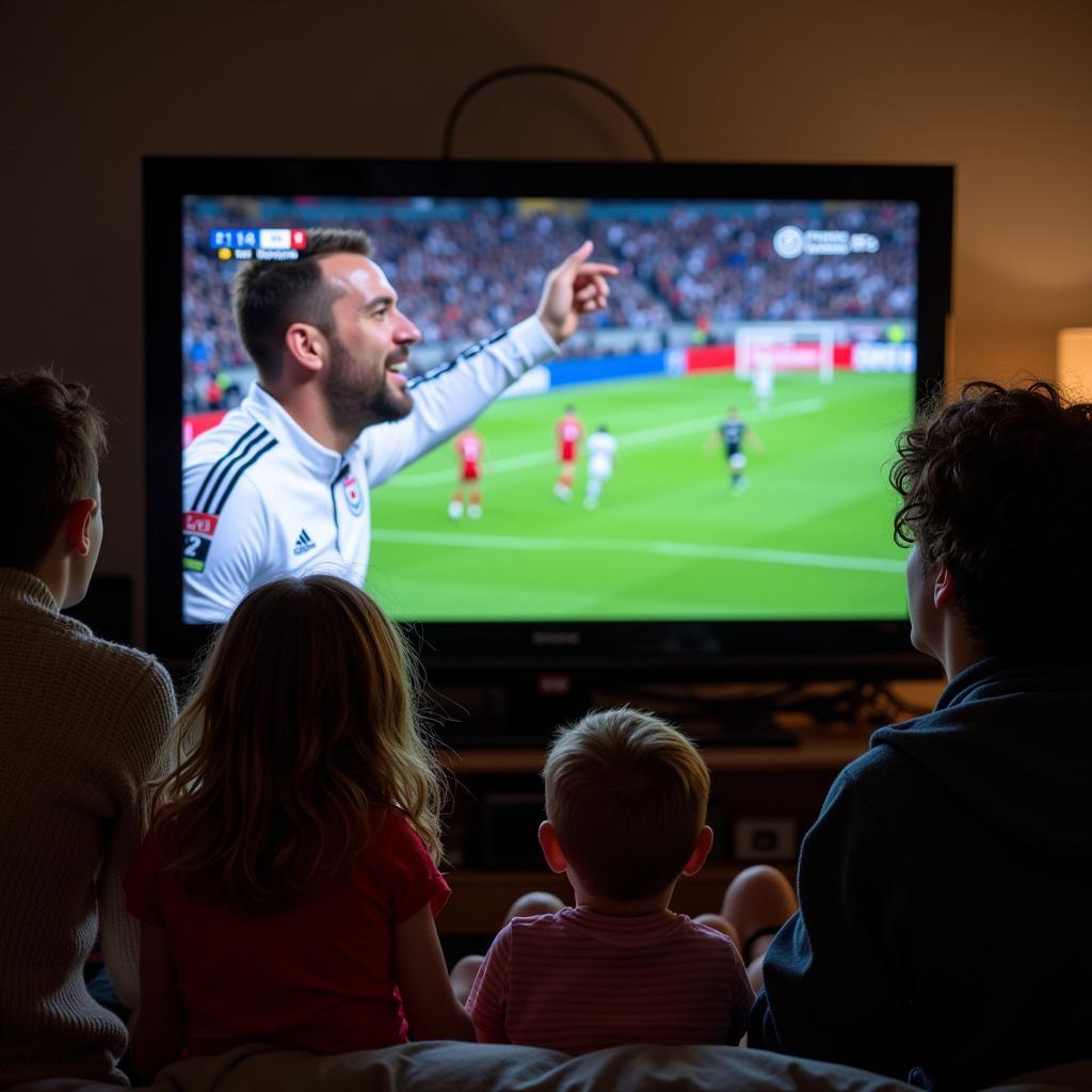 Fernsehübertragung des Leverkusen-Bergamo-Spiels