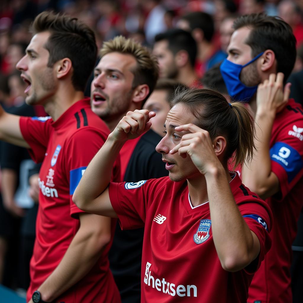 Fan Reaktionen Leverkusen Bergamo Spiel