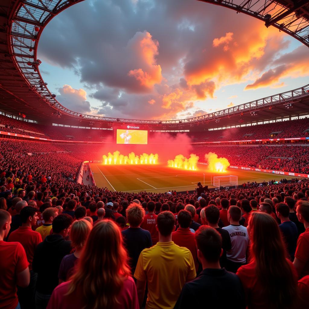 Fans von Leverkusen und Dortmund