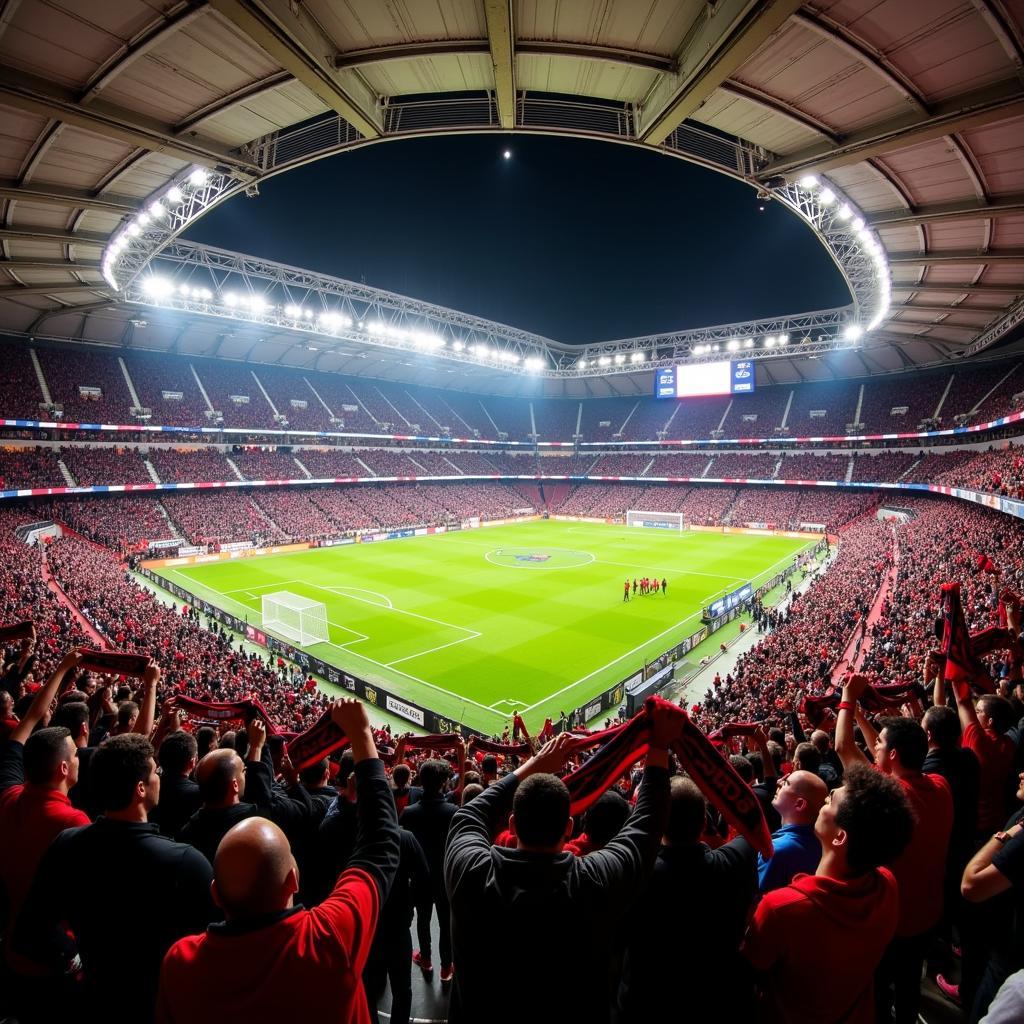 Leverkusen Fangesänge in der BayArena