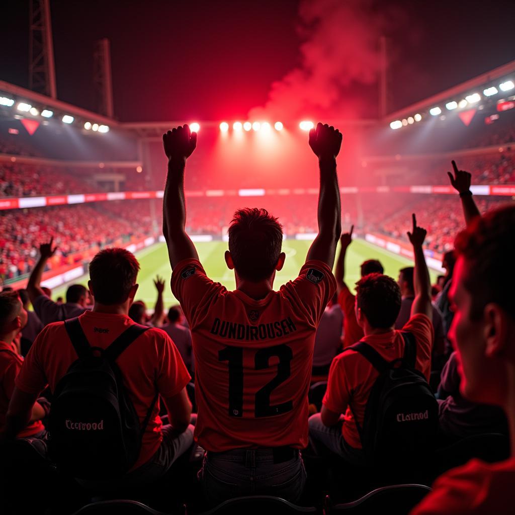 Fans von Bayer Leverkusen in der Europa League