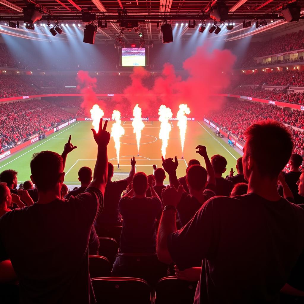 Leverkusen Fans im Stadion