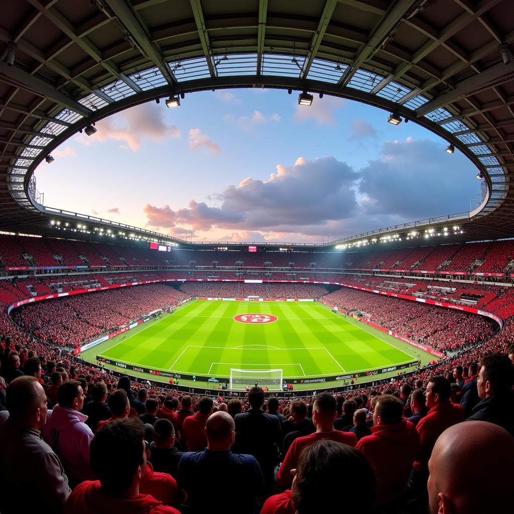 Leverkusen Fans im Stadion