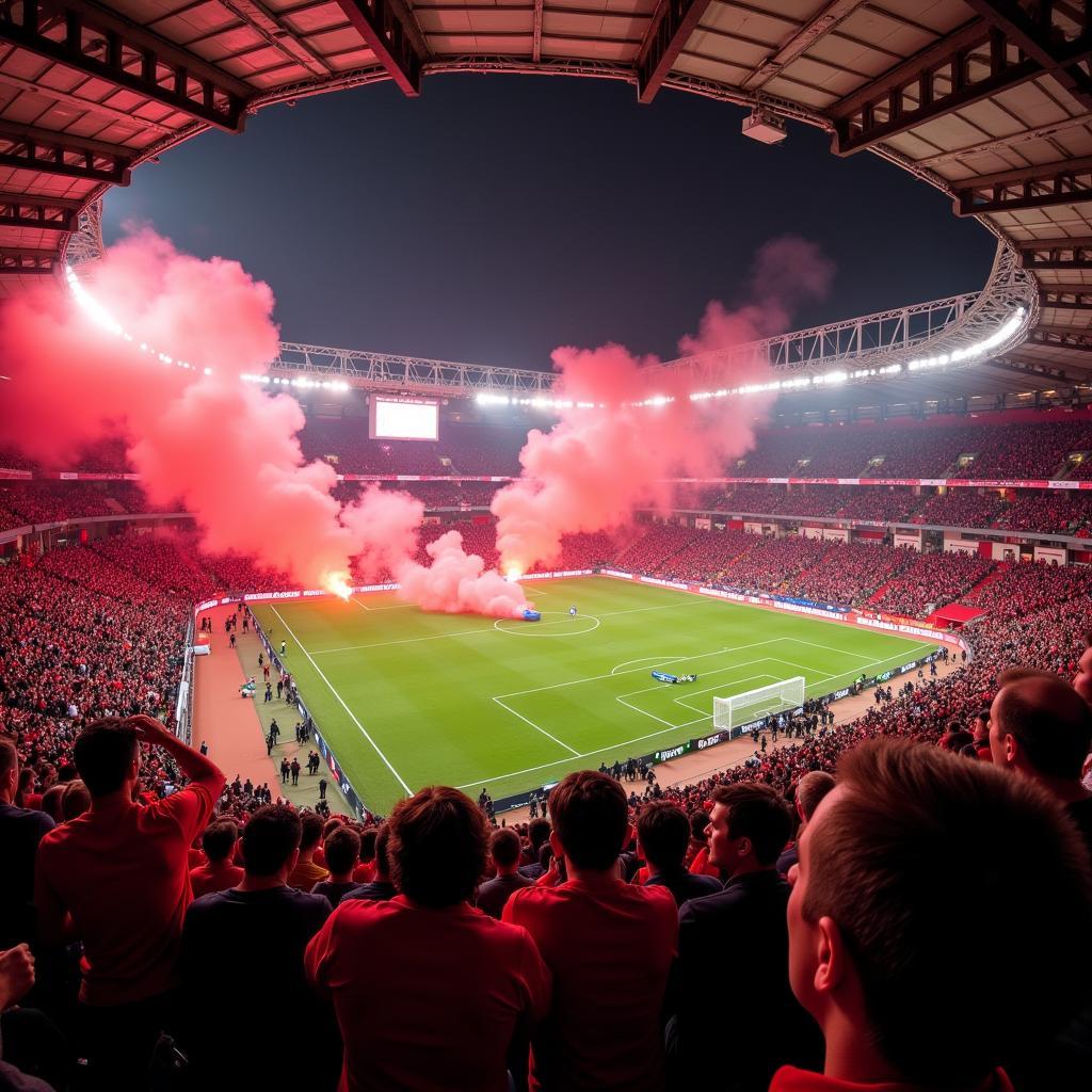 Leverkusen Fans Unterstützung Bundesliga