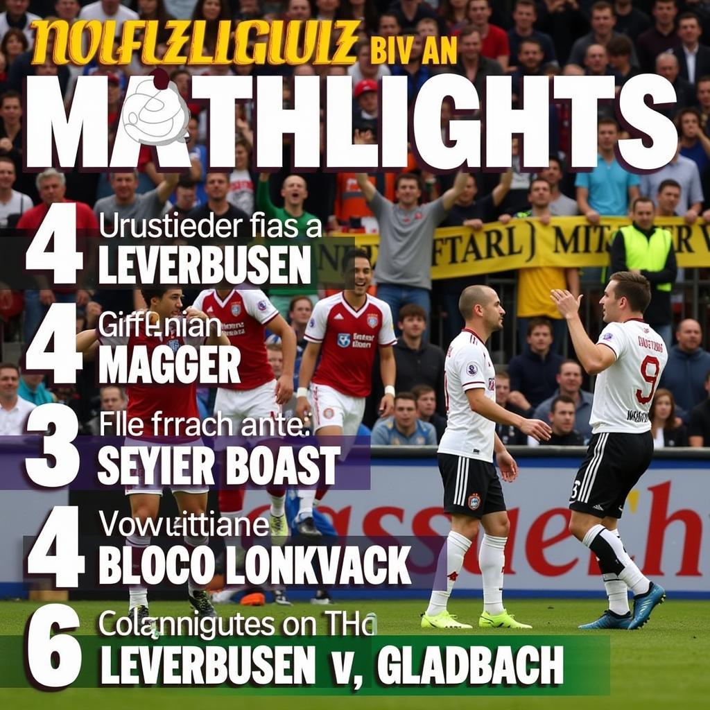 Highlights Leverkusen Gladbach