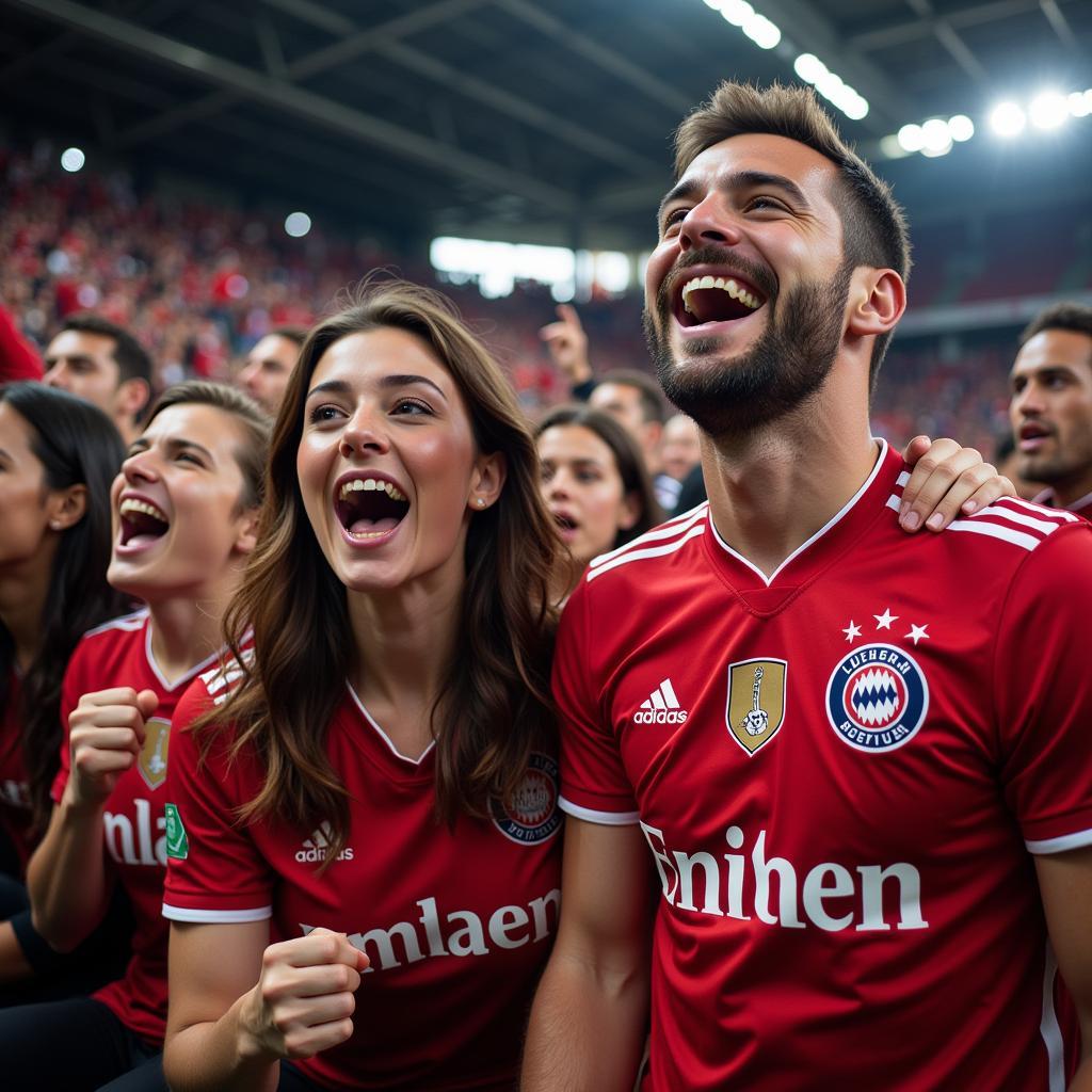 Die Fans von Leverkusen und Hoffenheim feuern ihre Mannschaften an