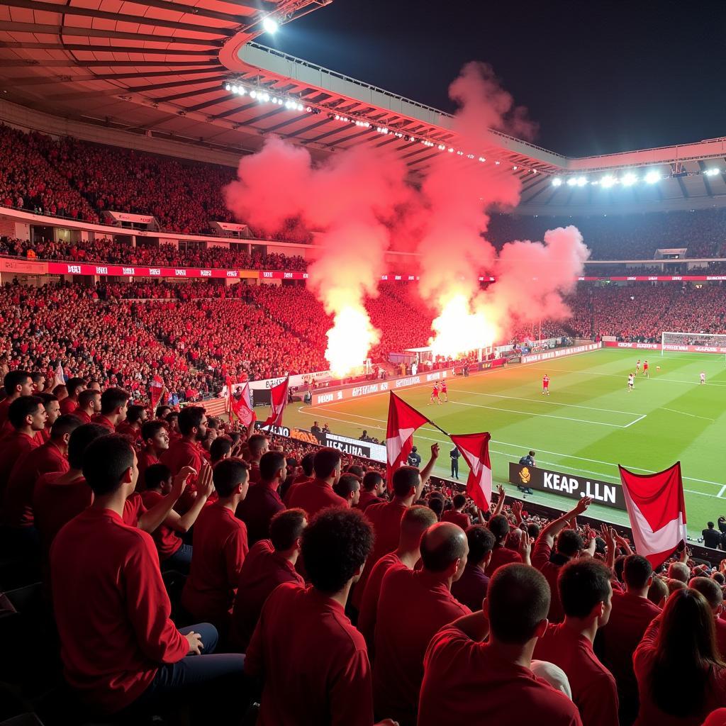 Leverkusen Mecze: Fans in der BayArena