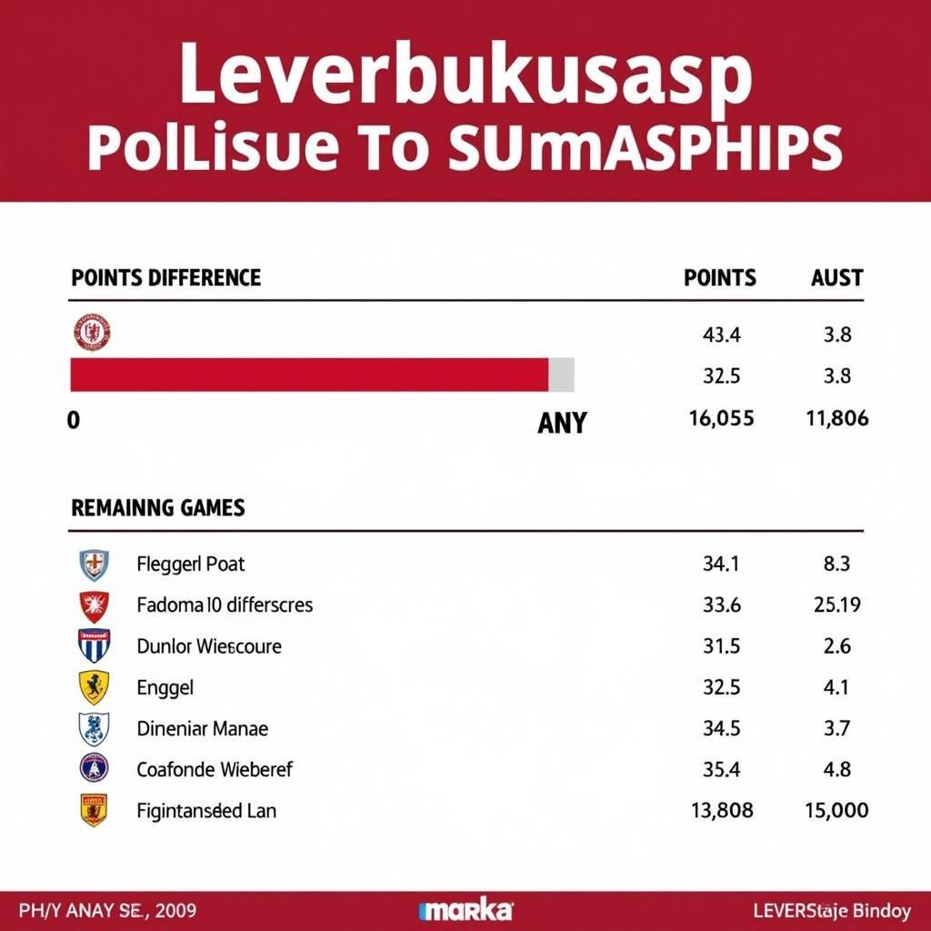 Analyse der Meisterschaftschancen von Bayer Leverkusen