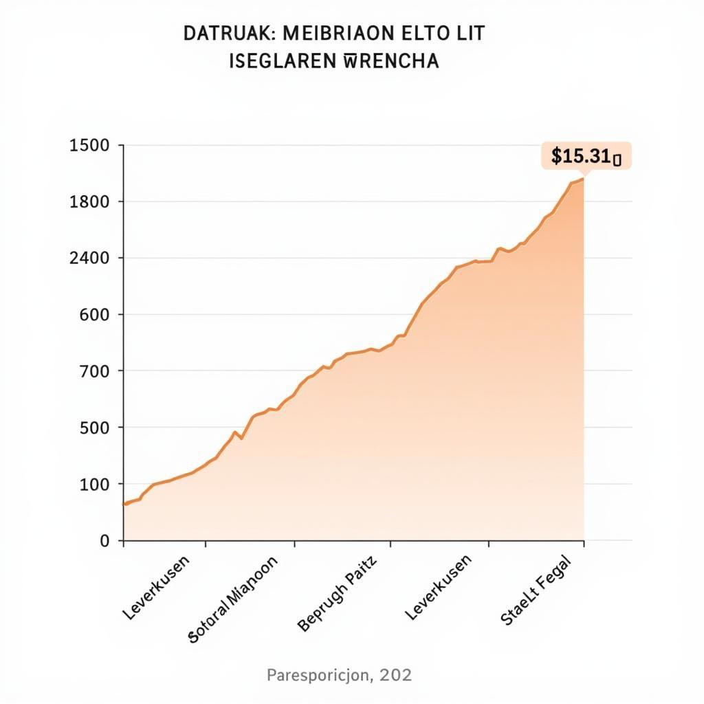 Leverkusen Mietpreise Vergleich: Grafik zeigt die durchschnittlichen Mietpreise in verschiedenen Stadtteilen von Leverkusen.