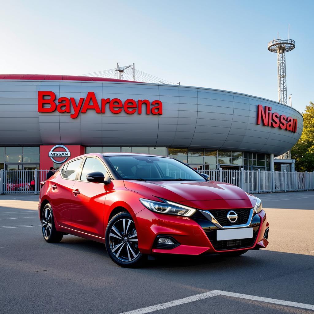 Leverkusen Nissan Partnerschaft im Stadion