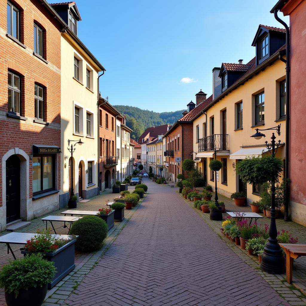 Blick auf die Altstadt von Leverkusen Opladen