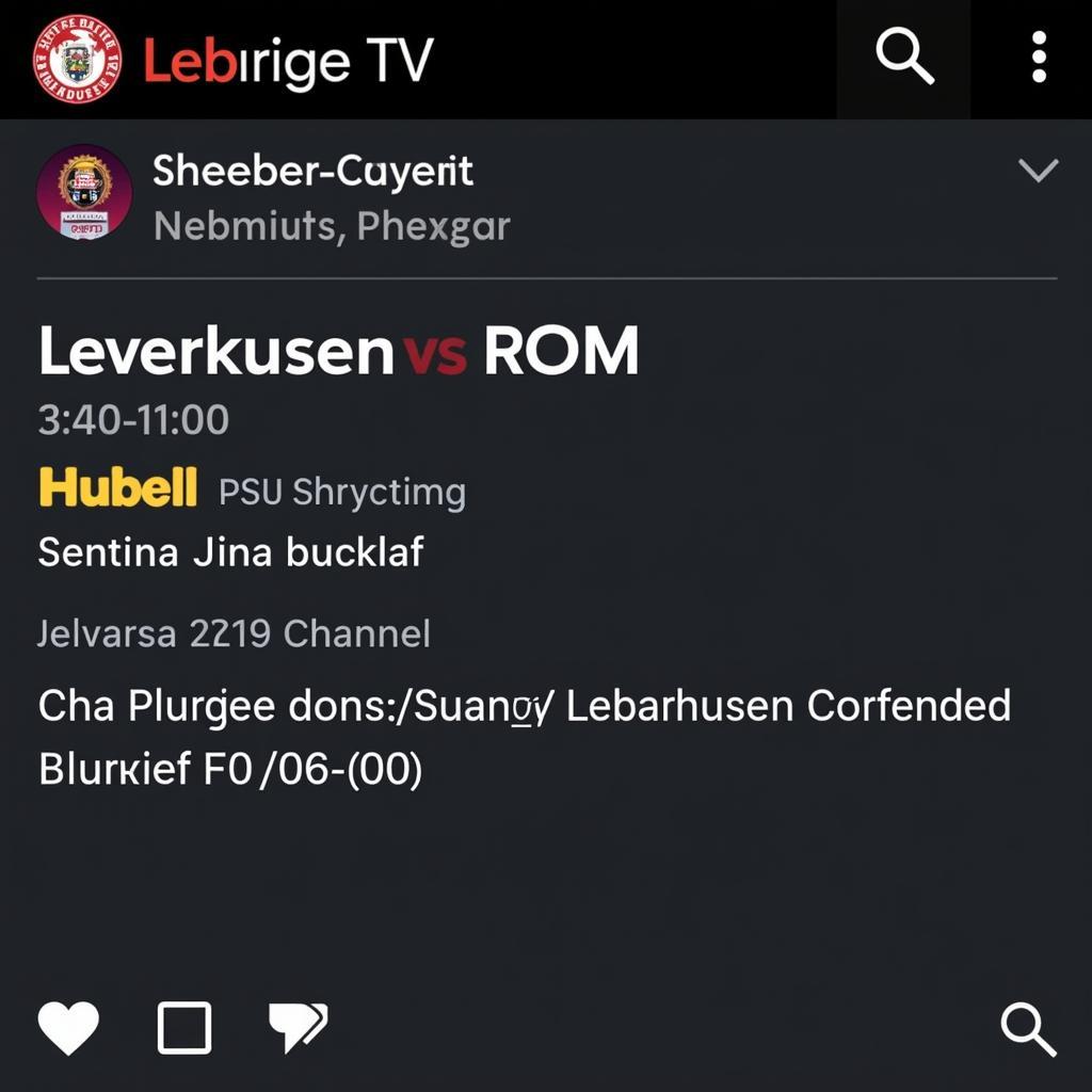 Leverkusen Rom TV Sender Informationen