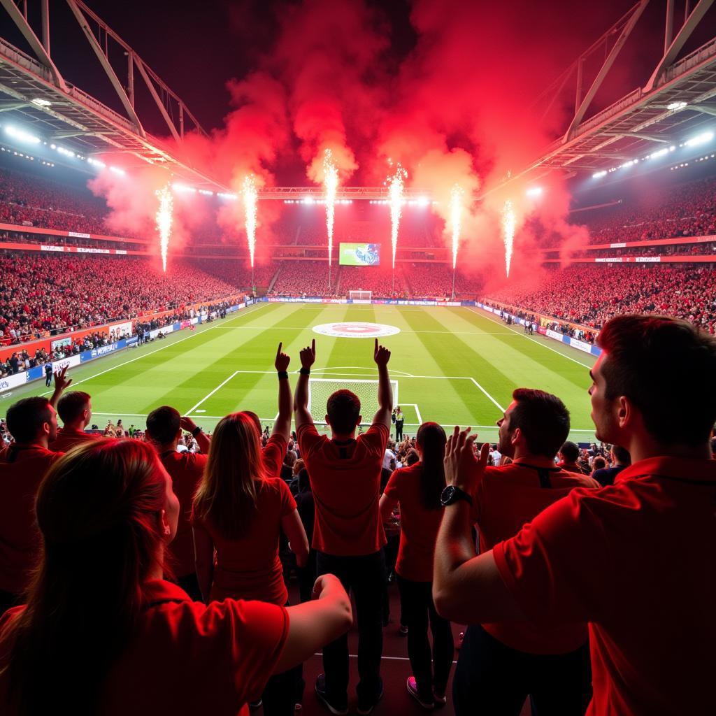 Die Fans:  Atmosphäre im Stadion