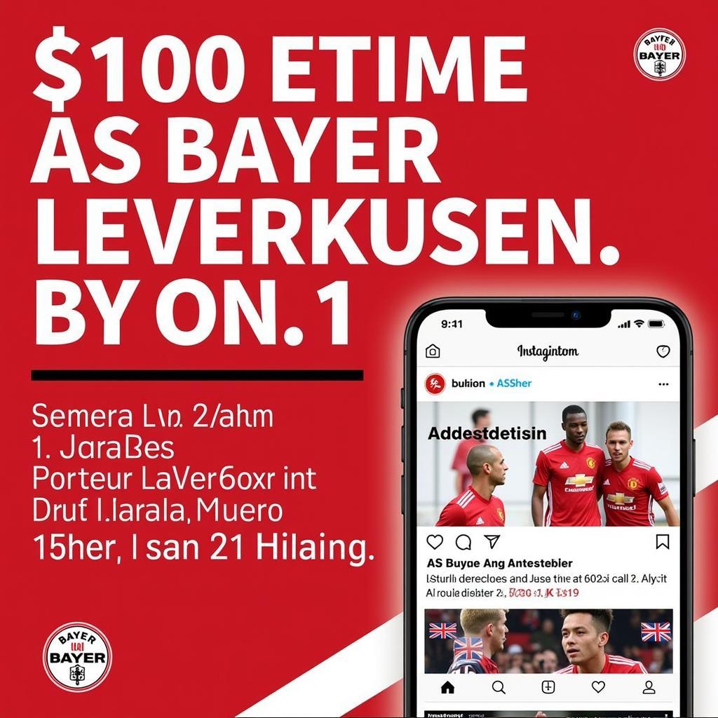 Bayer Leverkusen Social Media Grafik