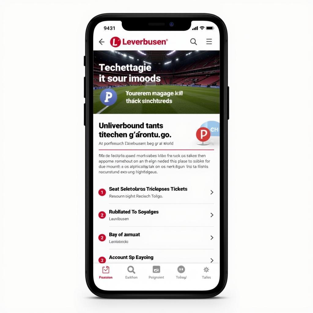 Mobile Ansicht der Leverkusen Ticketbörse