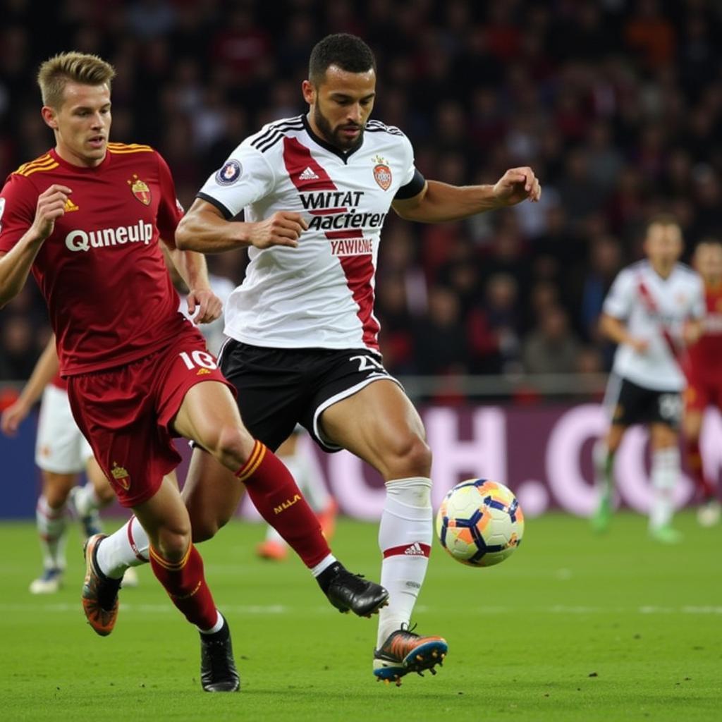 Leverkusen vs. Roma Live - Spielszene