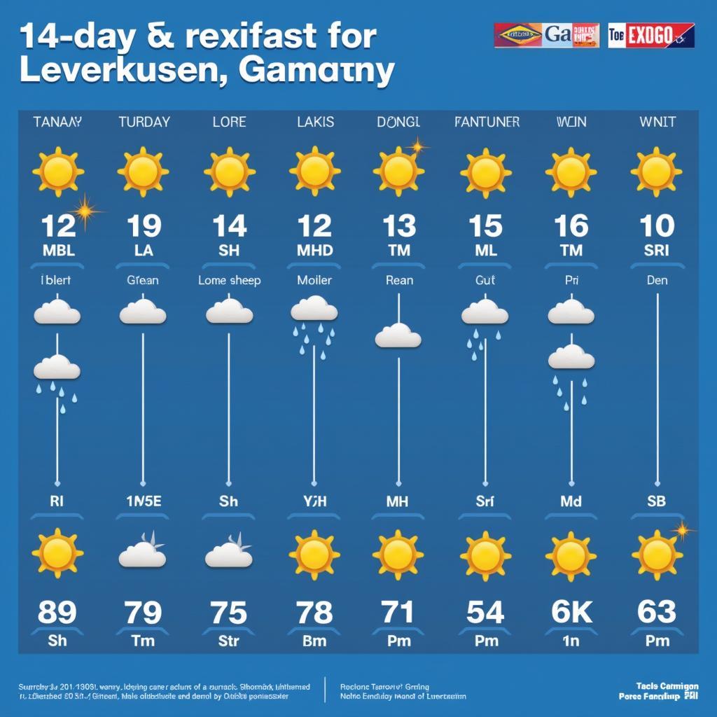 14-Tage-Wettervorhersage für Leverkusen