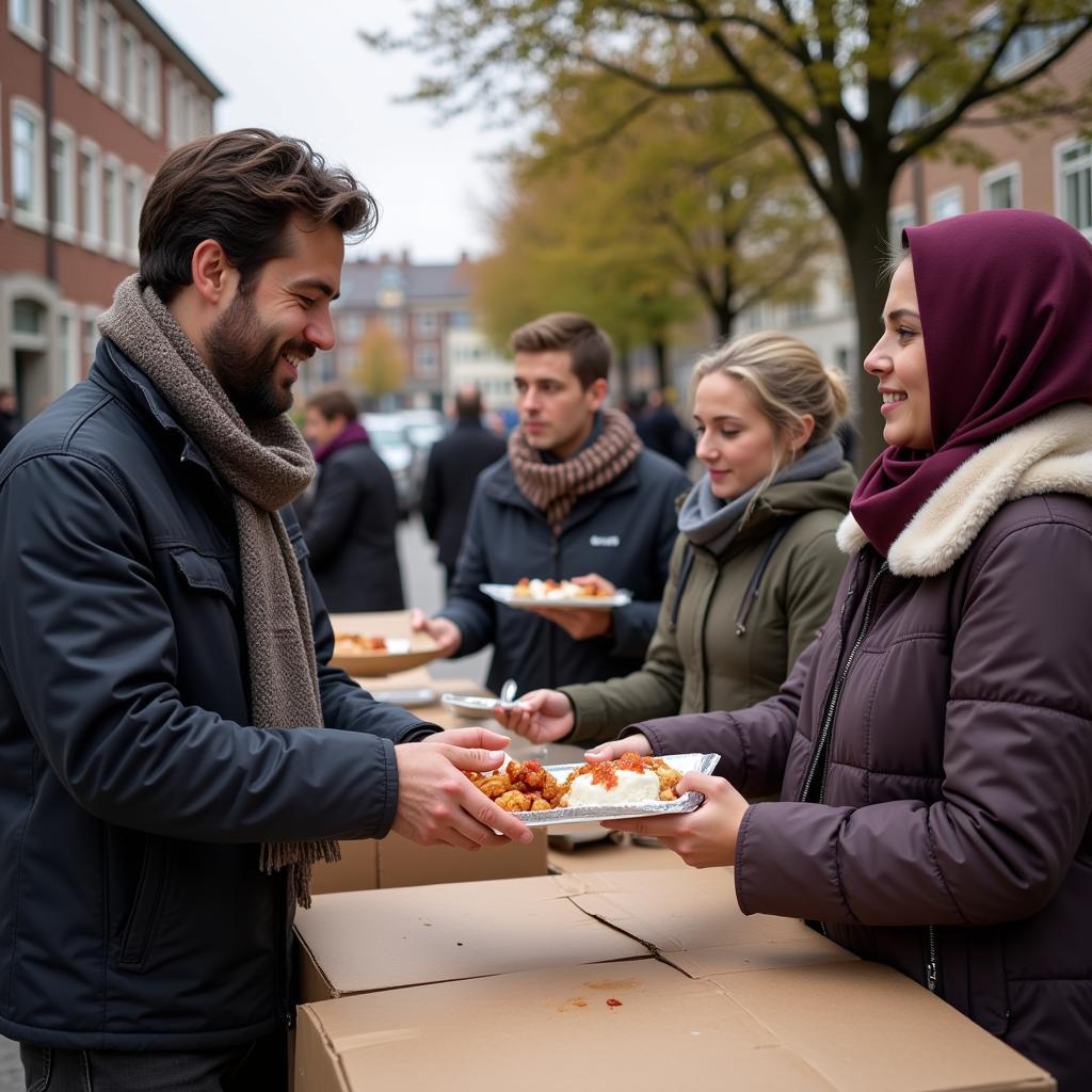 Gemeinschaftsarbeit bei der Leverkusener Tafel