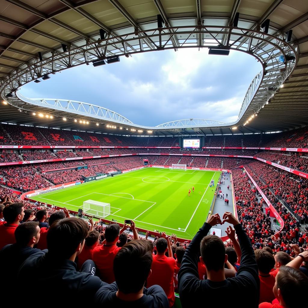 Live Ticker Leverkusen Bremen: Fans im Stadion