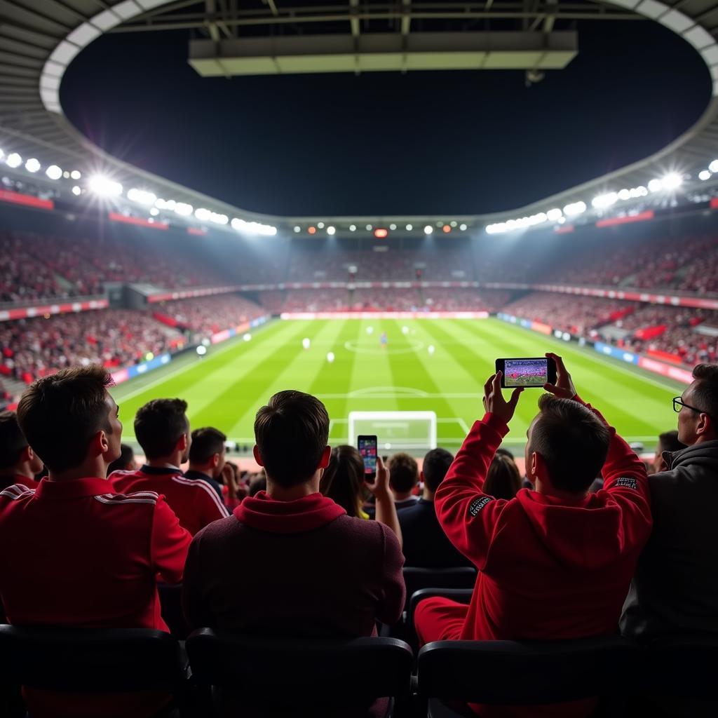 Livestream Gladbach Leverkusen: Fans im Stadion