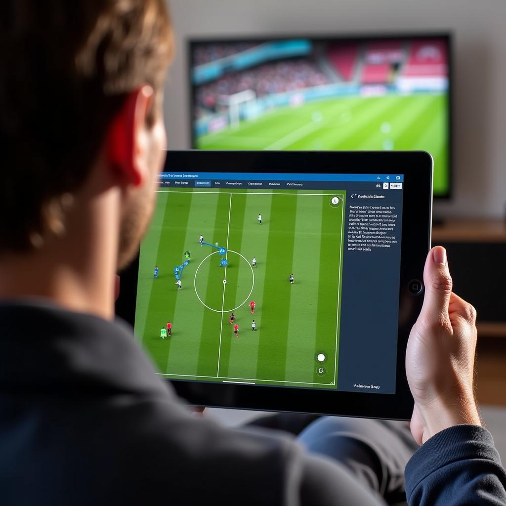 Liveticker Leverkusen auf dem Tablet mit Expertenanalyse