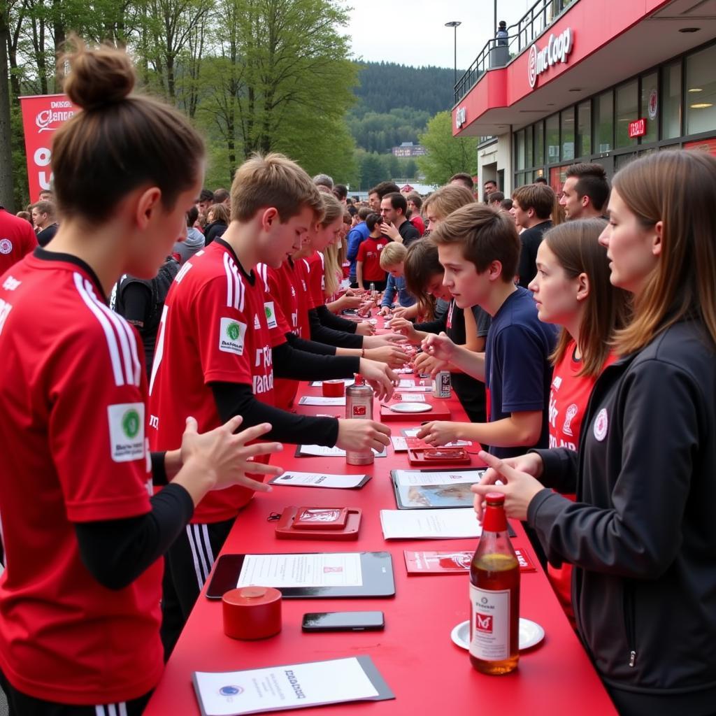 MC Coop Fan Aktion mit Bayer 04 Leverkusen