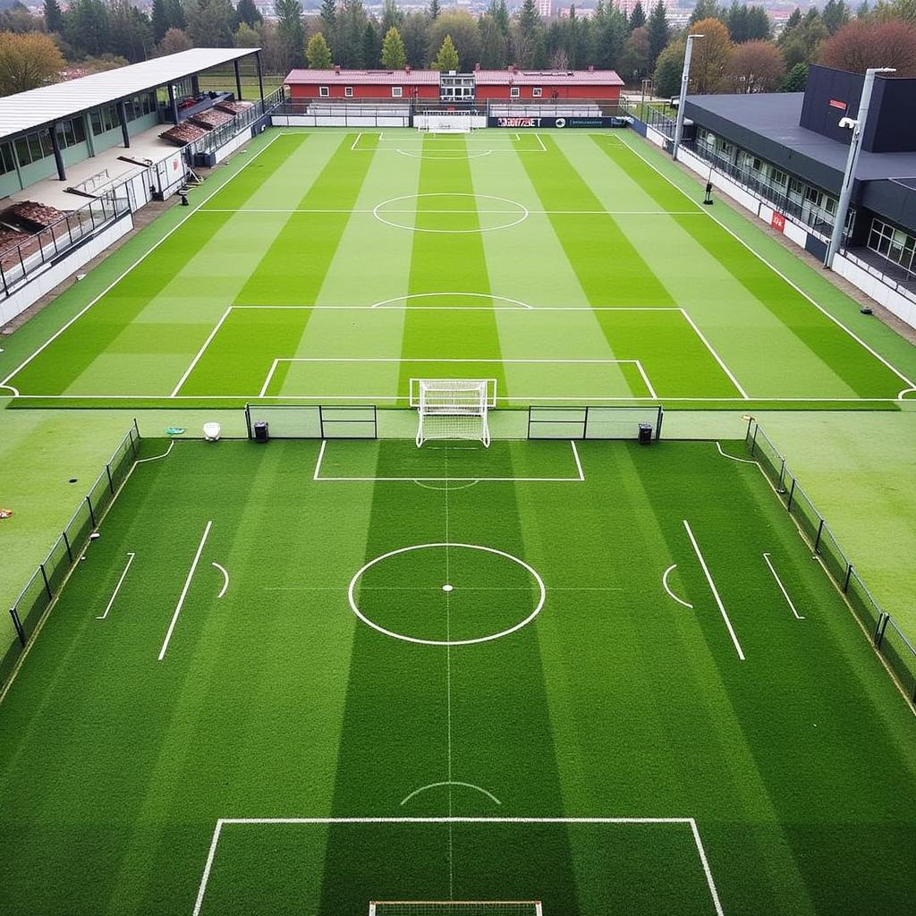 Moderne Anlagen im Soccer Center Leverkusen