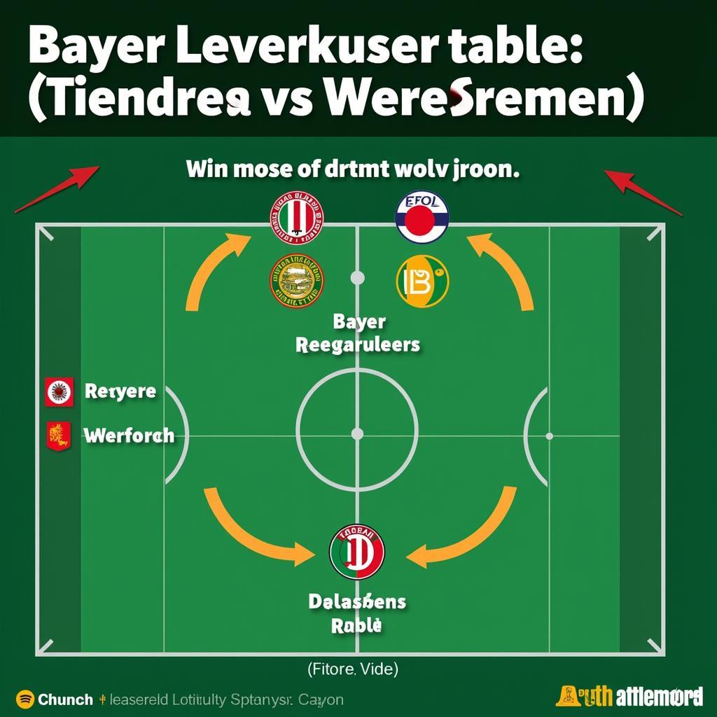 Mögliche Tabellenkonstellationen nach dem Spiel Bayer Leverkusen gegen Werder Bremen