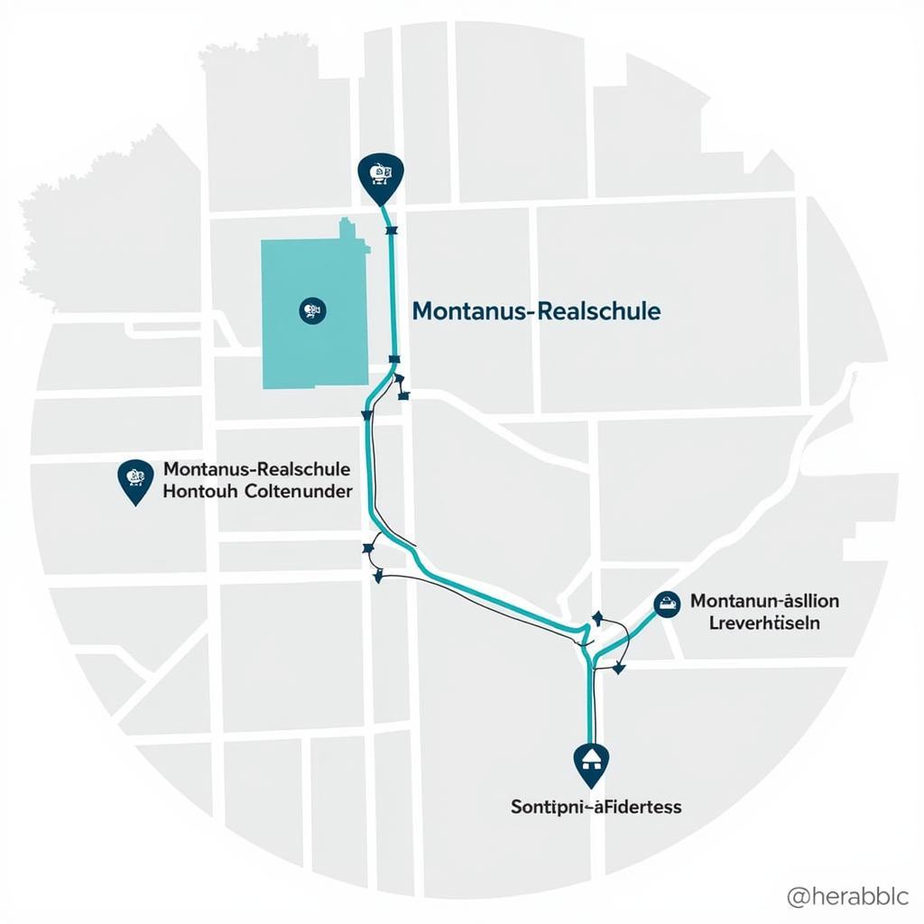 Lageplan der Montanus-Realschule