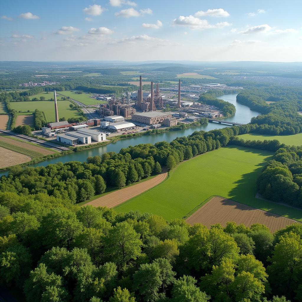 Nordrhein-Westfalen Landschaft und Industrie